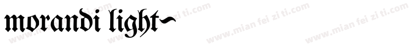 morandi light字体转换